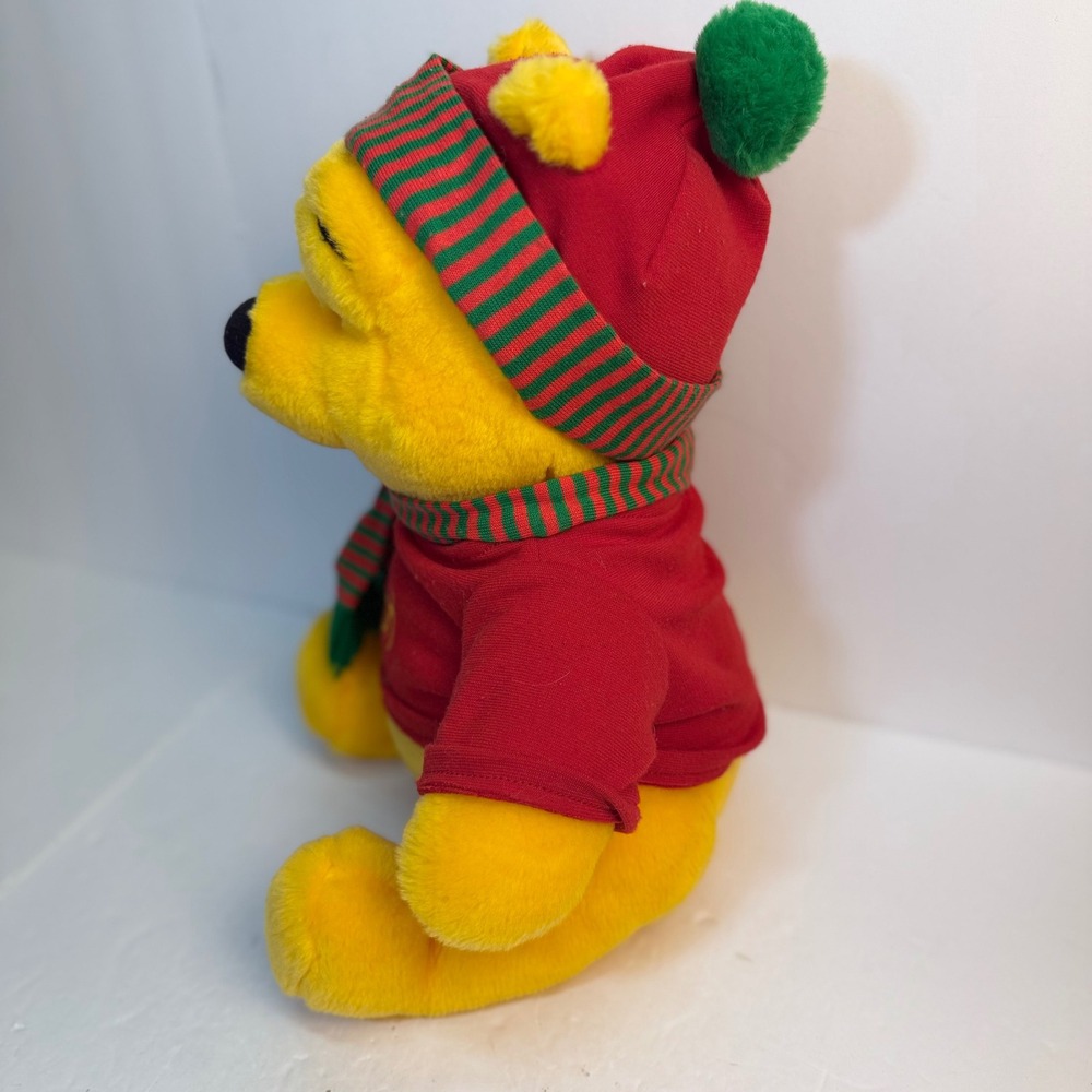 Disney Winnie the Pooh Plush Mattel Arcotoys Christmas Winter Hat Scarf 12 inch - Picture 4 of 8